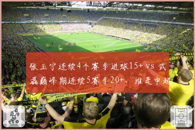 张玉宁连续4个赛季进球15+ vs 武磊巅峰期连续5赛季20+，谁是中超本土第一射手？